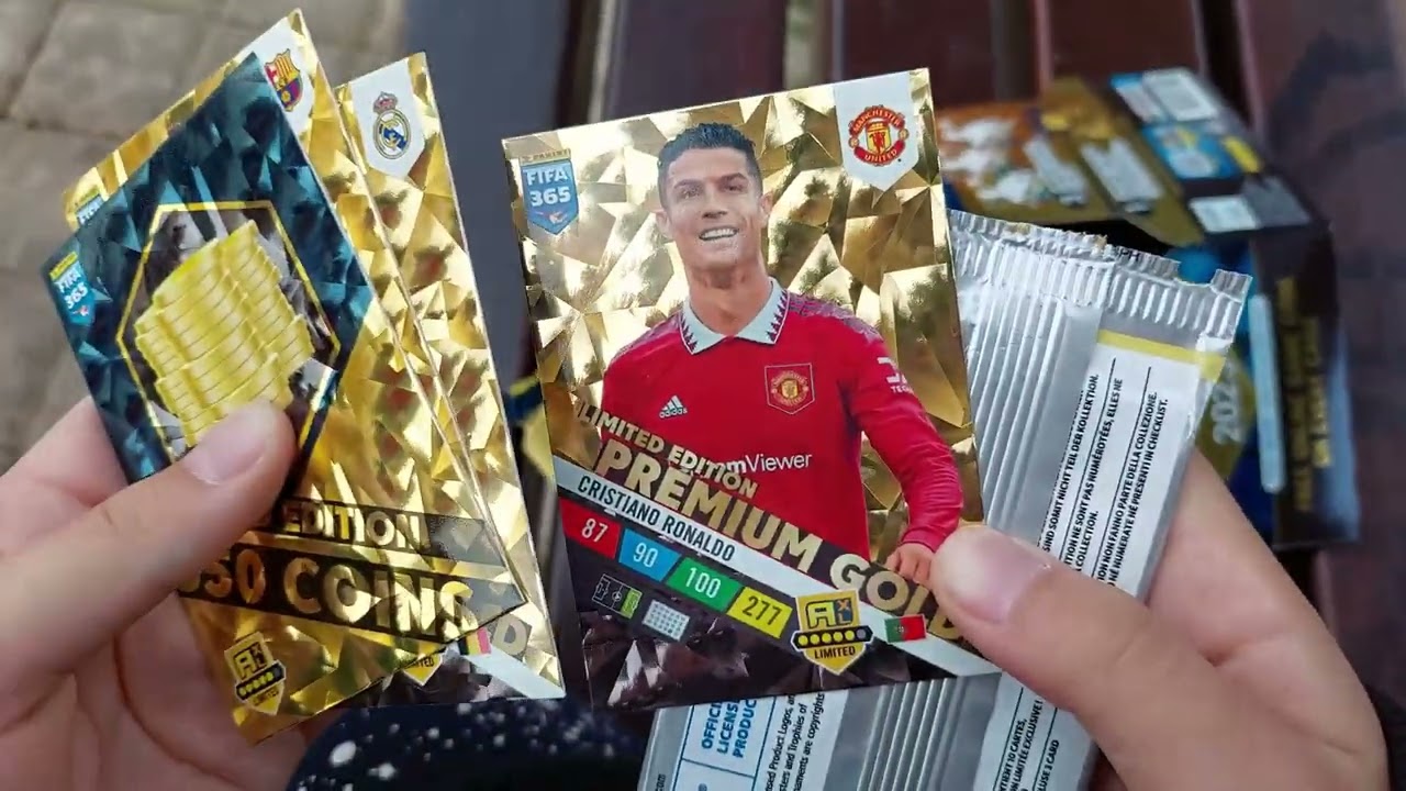 Adrenalyn xl fifa365 card special pack panini unboxing- &Kappa;&alpha;&rho;&tau;&epsilon;&sigmaf; FIFA 365 Ronaldo