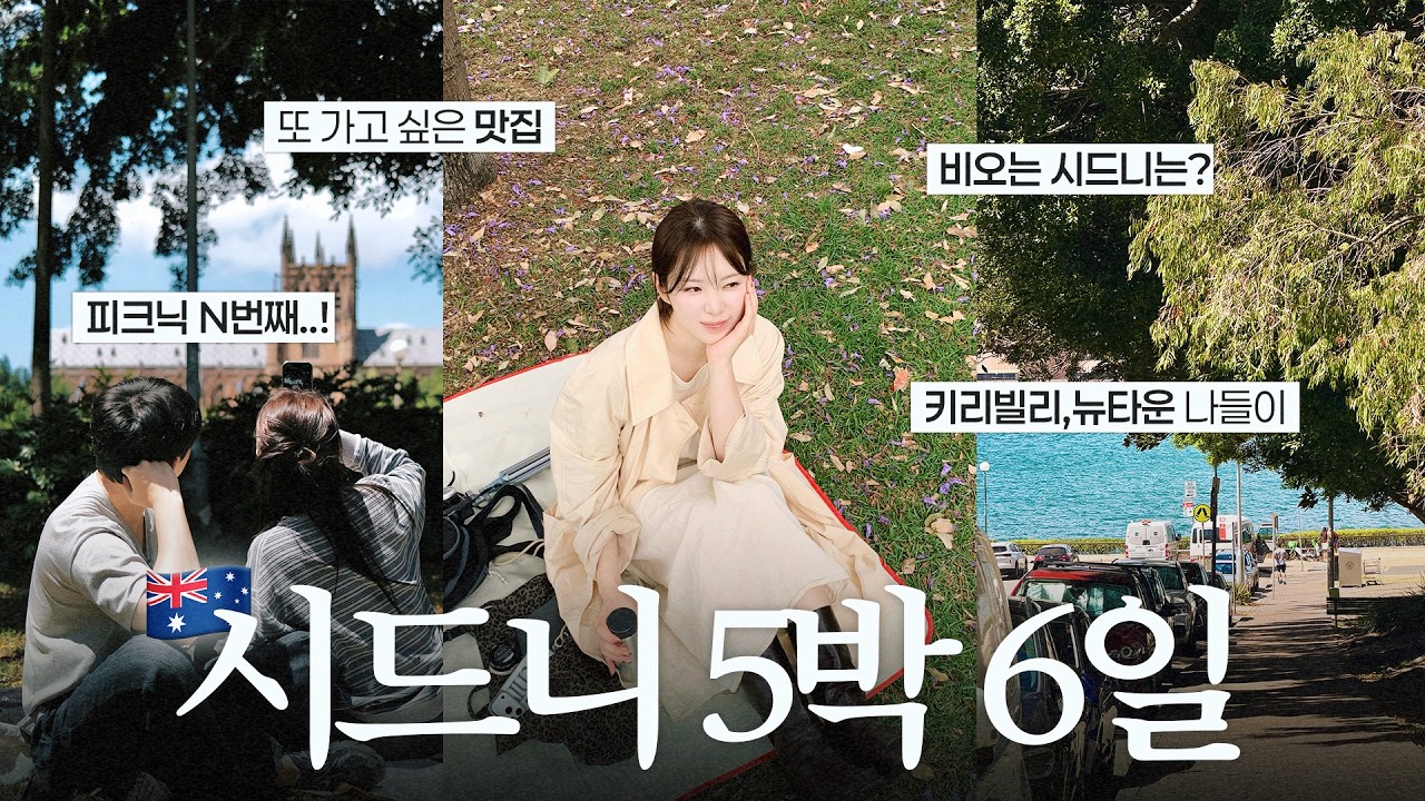 비 오는 시드니에서 5박 6일 🇦🇺 가는 곳마다 포토스팟! 공원에서 피크닉🧺 시드니 또또간집, 쿼카보다 내 최애는..! 🦫🍪