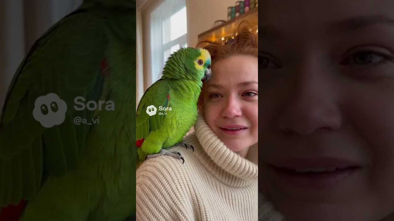 Лучший психолог - это мой попугай! Когда точно знаешь, кто здесь пусечка ✨#попугай #говорящийпопугай