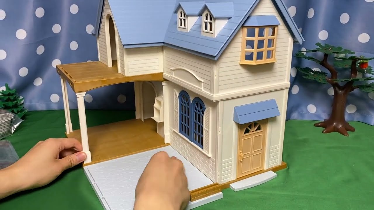 UNBOXING Sylvanian Families Courtyard Home Gift Set 森林家族庭院別墅禮盒組開箱 シルバニアファミリー テラスのおしゃれなあこがれのお家 ギフトセット