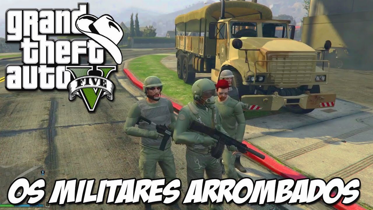 GTA 5 Online (PS4) - Somos militares tentando subir no chiliad ! Será que vai