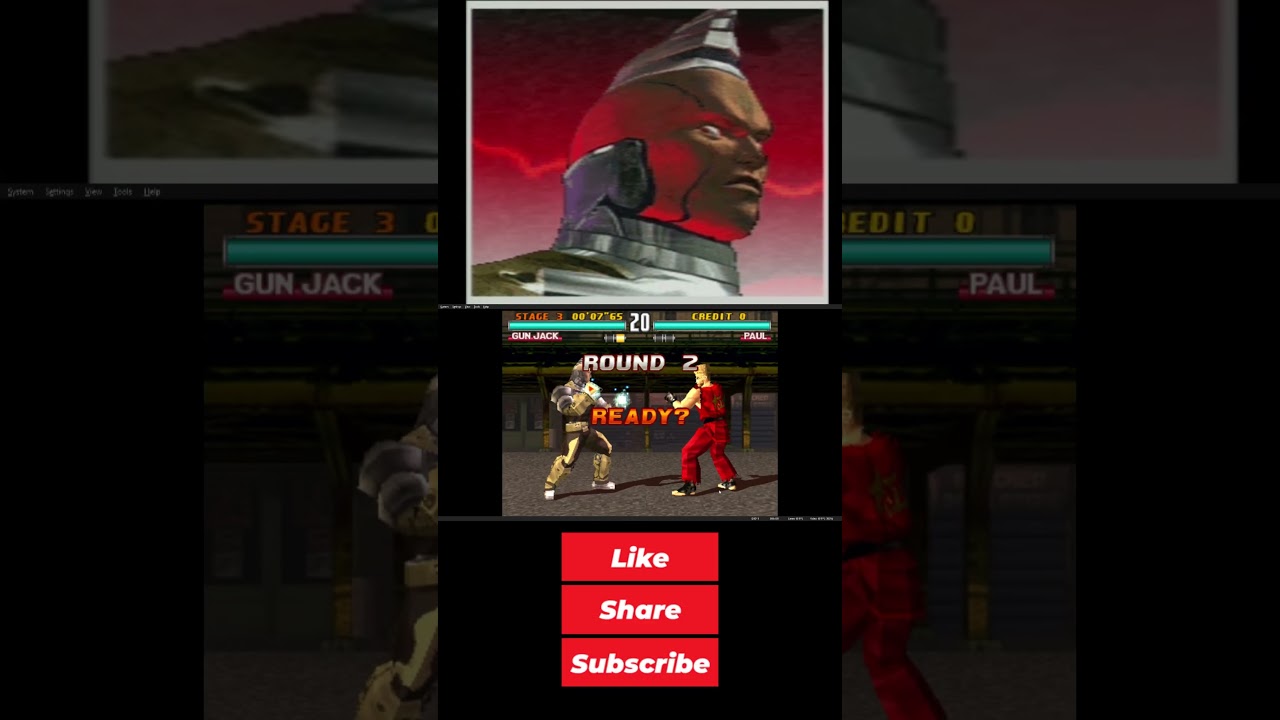 Paul Got Destroyed by Gun Jack 💀 PS1 Tekken 3 #flyhawk86 #retrogaming #retro