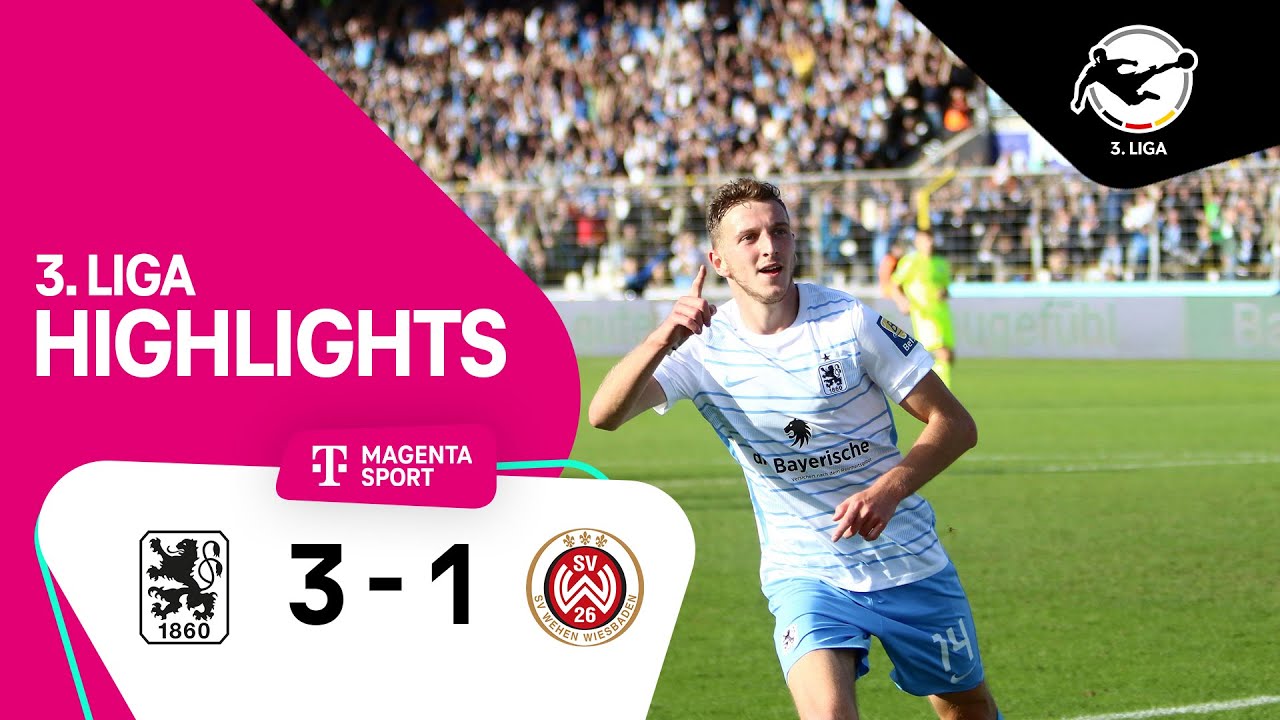TSV 1860 München - SV Wehen Wiesbaden | Highlights 3. Liga 22/23