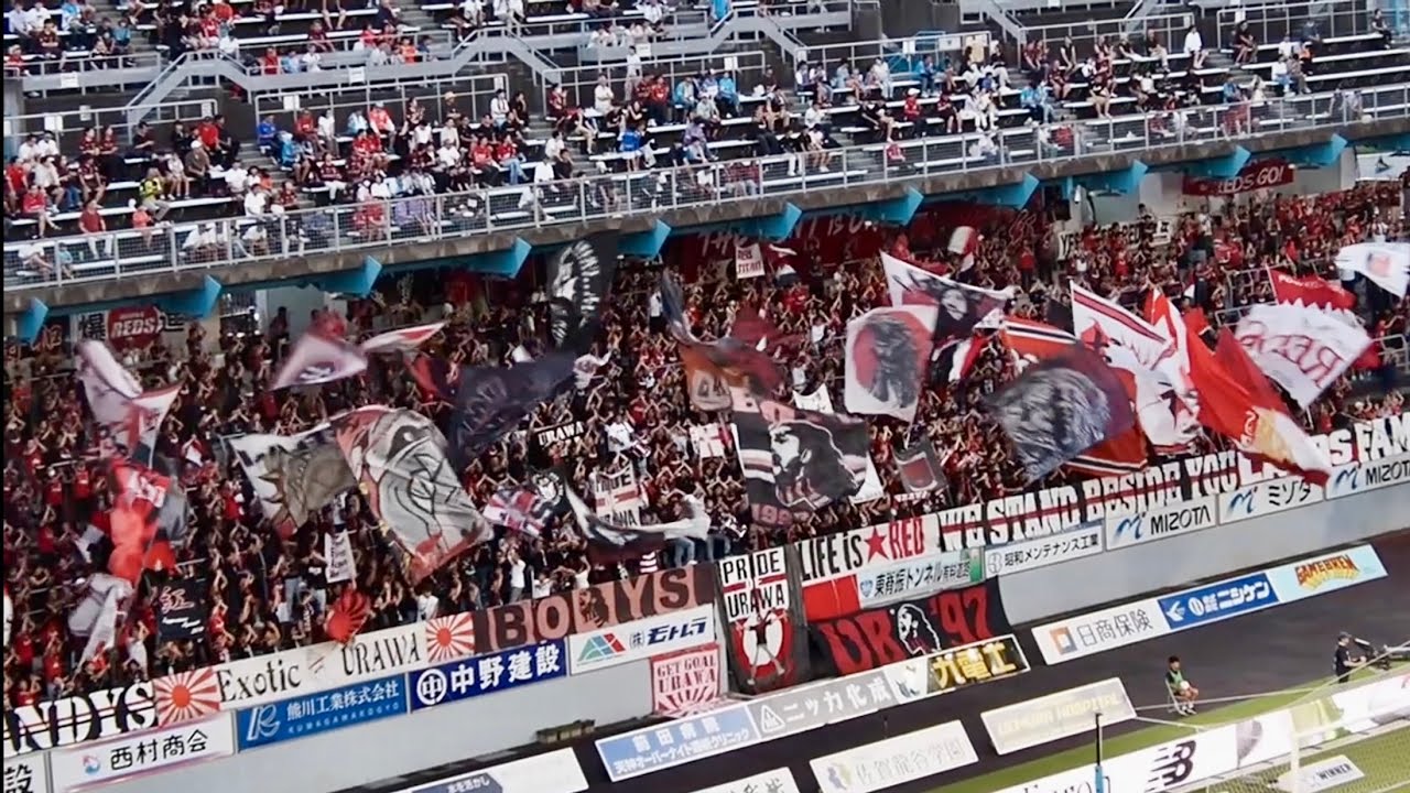 黙祷後の浦和レッズコール→「さぁ立ち上がれ浦和」 選手入場→キックオフ2024年8月11日(日) J1 サガン鳥栖 vs 浦和レッズ @ 駅前不動産スタジアム