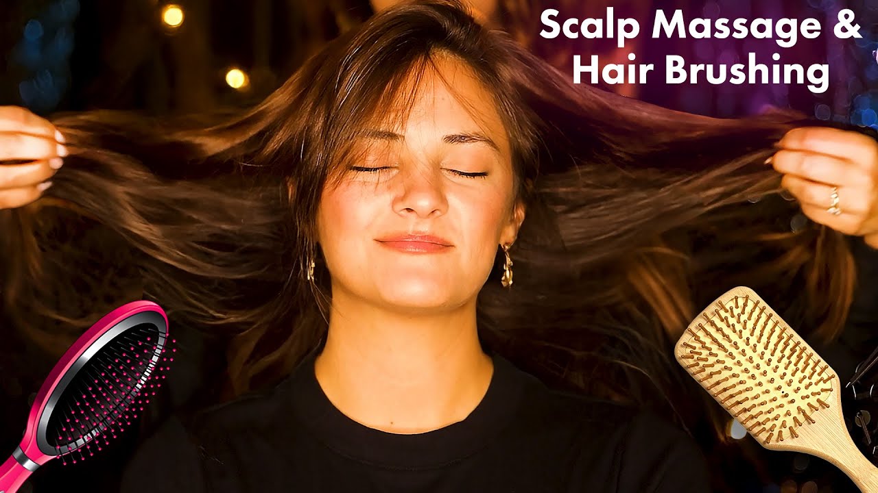 ASMR Ultra Relaxing Hair Brushing & Scalp Massage 💗 Anna Pampers Claire Gorgeous Stunning Hair 😲