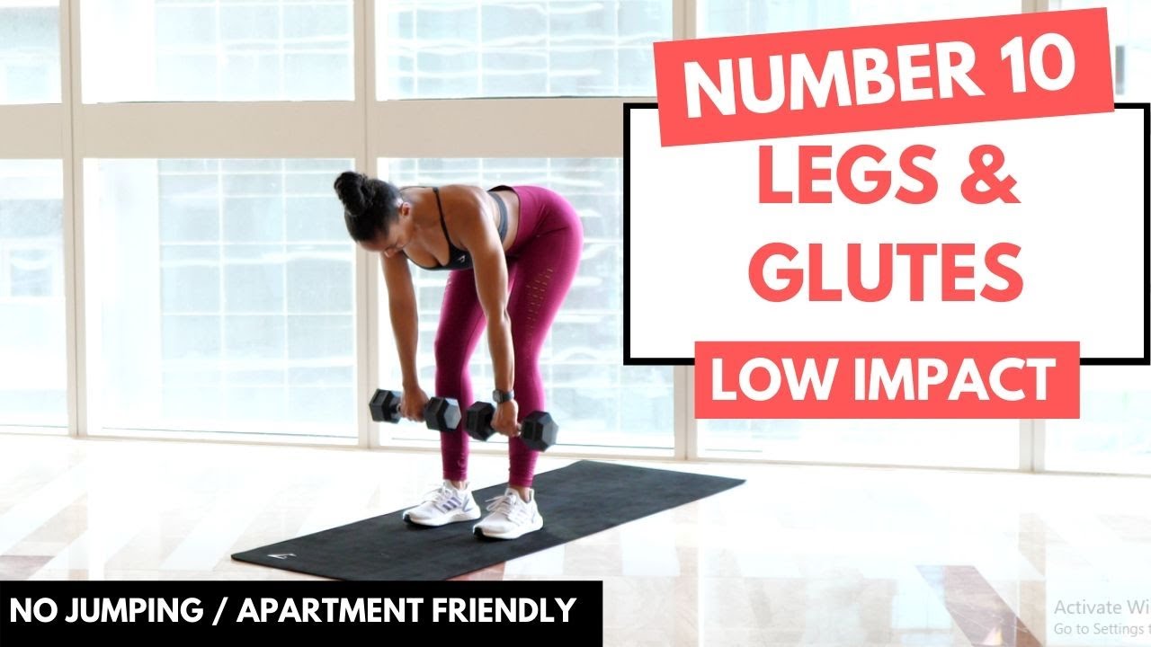 NO JUMPING - LOW IMPACT LEG WORKOUT | Legs & Glutes No.10