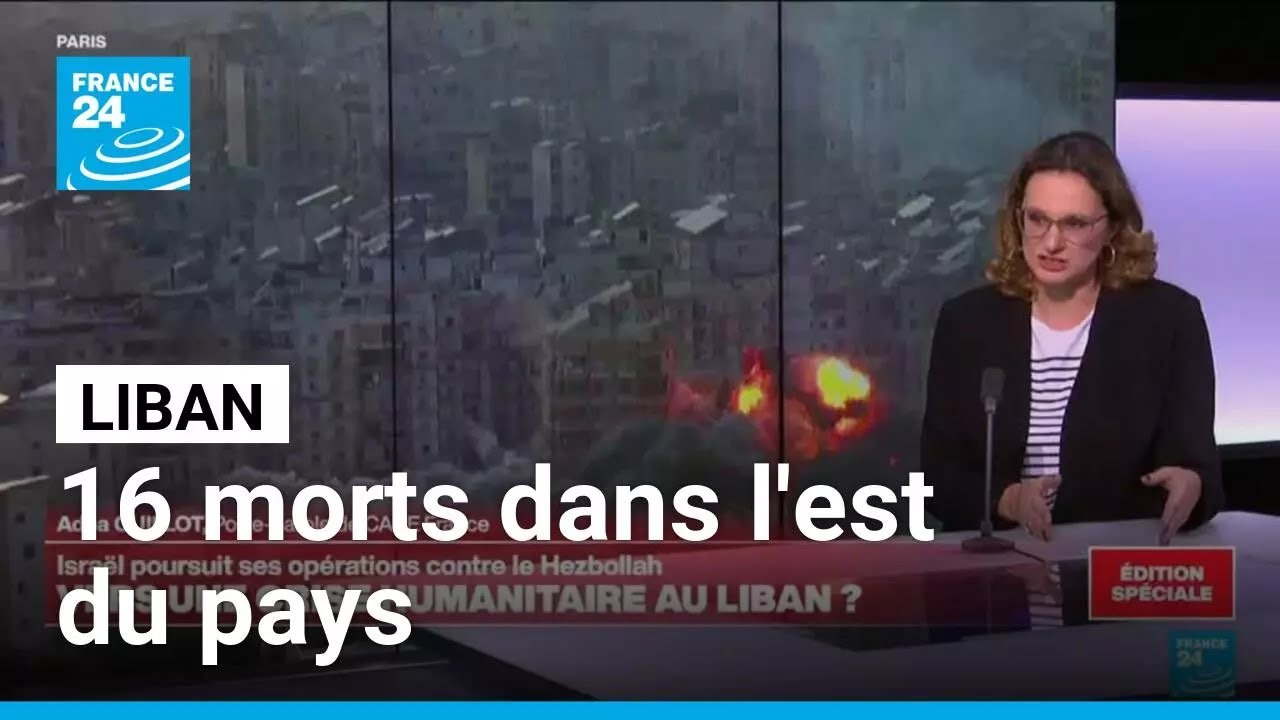 Liban : le bilan des frappes israéliennes monte à 16 morts (autorités) • FRANCE 24