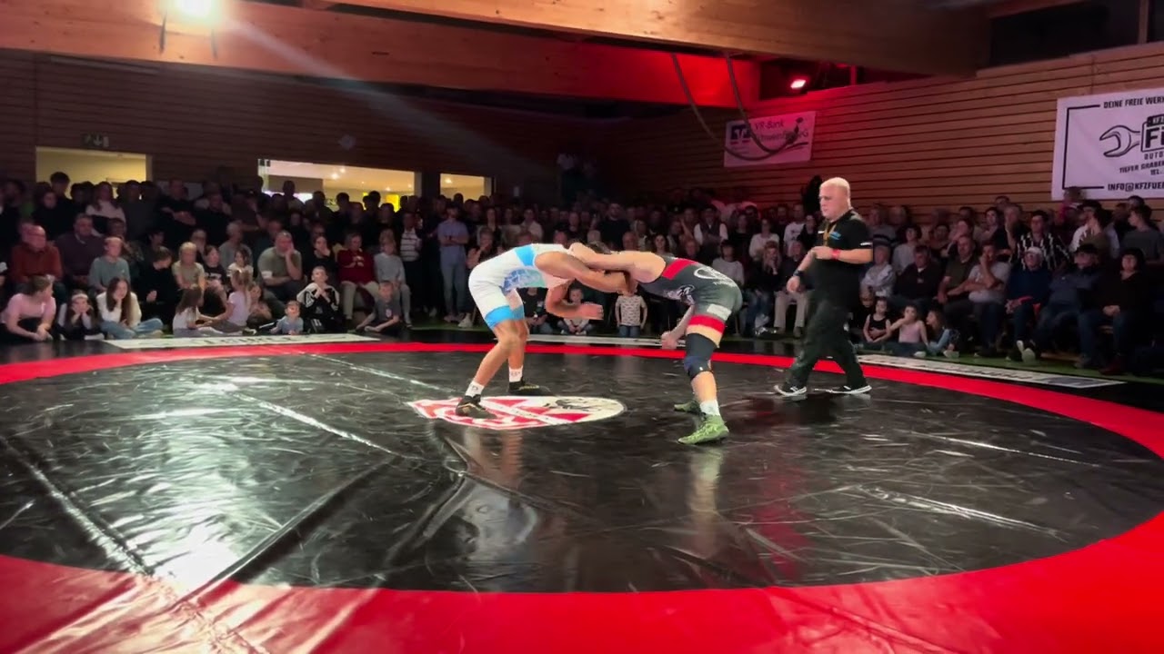 Bayern Liga 2025 TV Unterdürrbach vs Schonungen Wrestling Freestyle 75 kg Mykhalov Tymur 1/1 