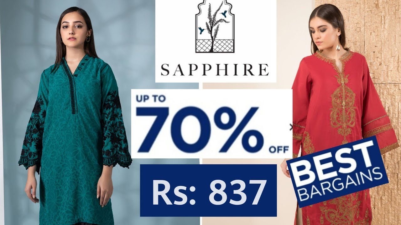 Sapphire Mid Summer Sale 2022 || Flat 50% & 70 off || Sapphire Top Pakistani Clothing Brand In World
