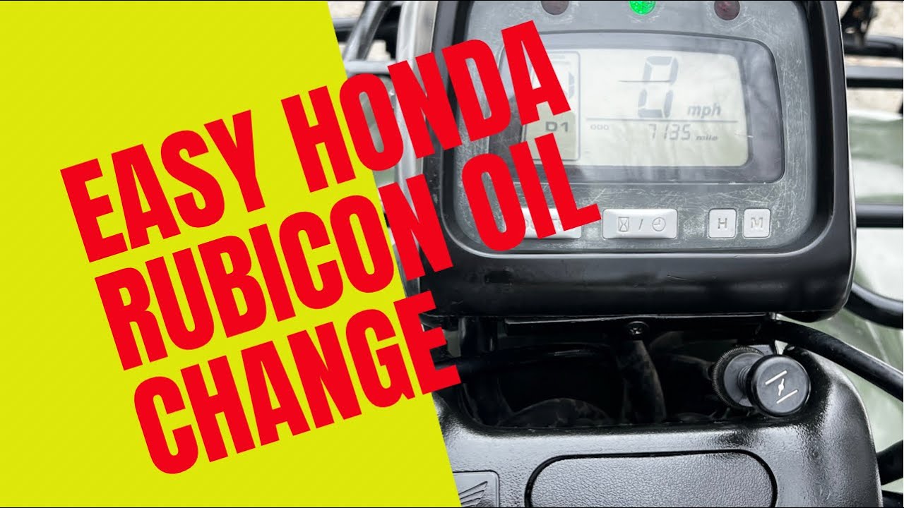 Замена масла Honda Rubicon 500 своими руками