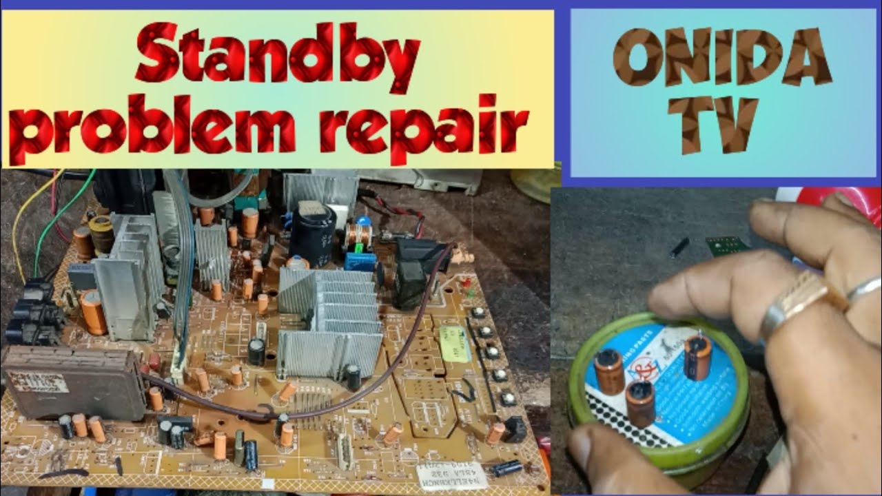 Onida Tv standby problem repair. #Onida crt colour TV standby problem.