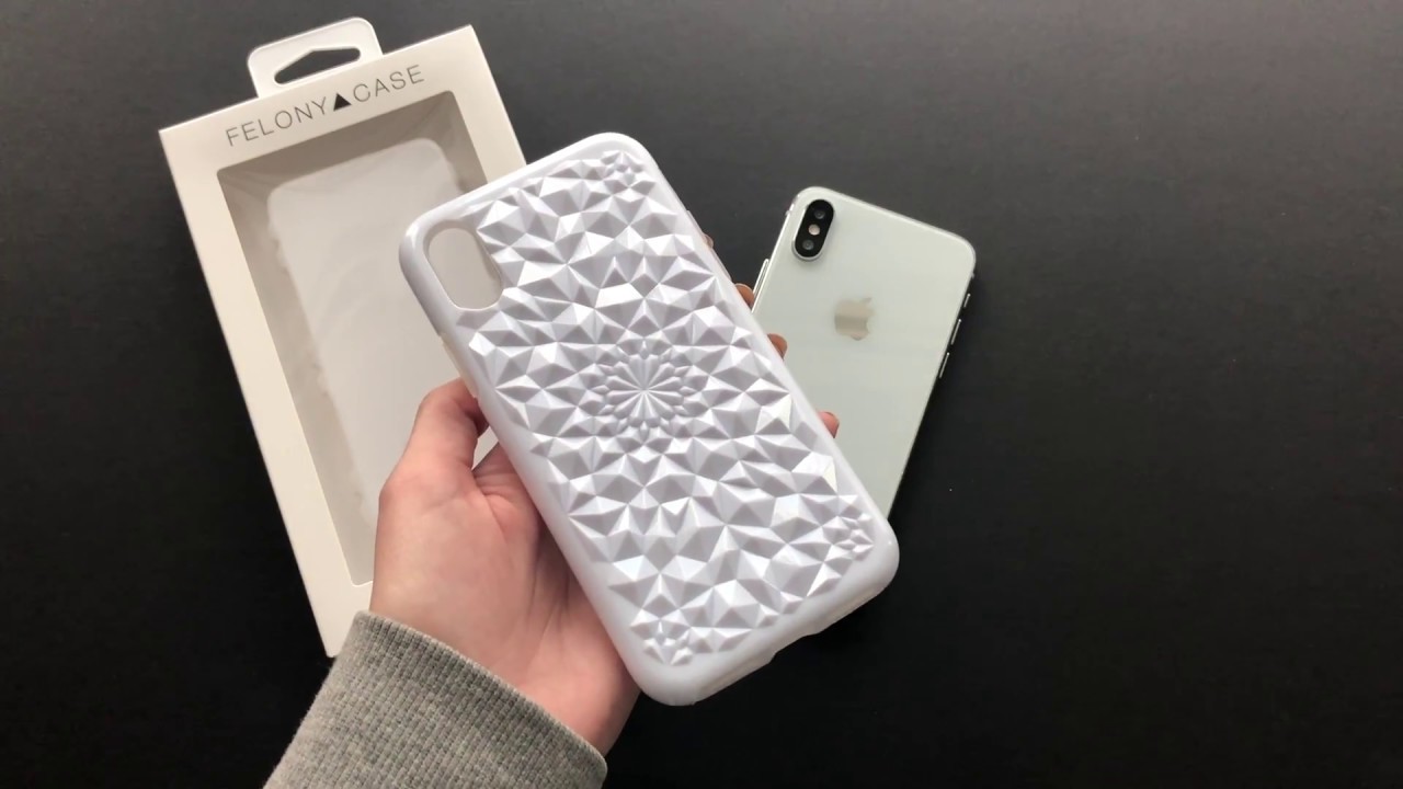 FELONY CASE // Gloss White Kaleidoscope Case for iPhone X