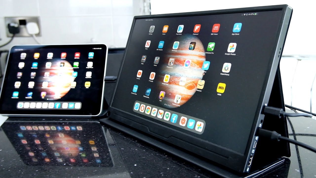 Use an iPad with a Portable Monitor - UPERFECT 15.6&rdquo; 1080p USB Type-C