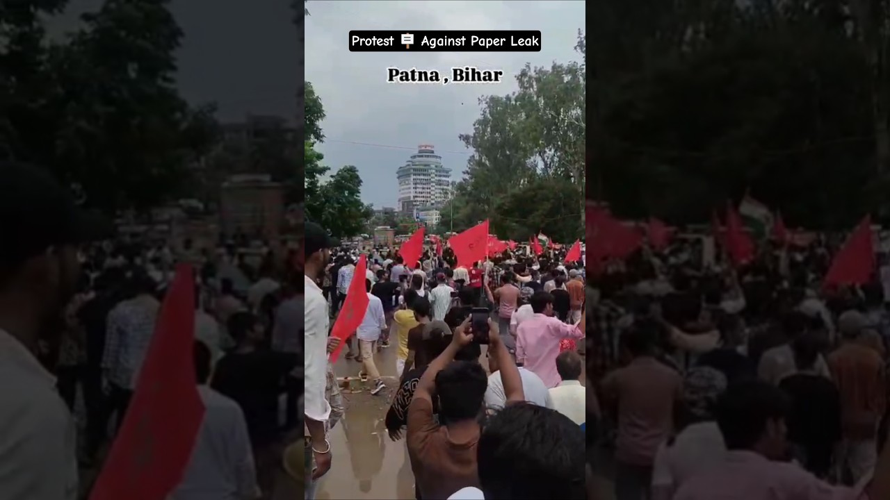 Patna Students Protest against Paper Leak #paperleak #protest  #patna #bihar #viral