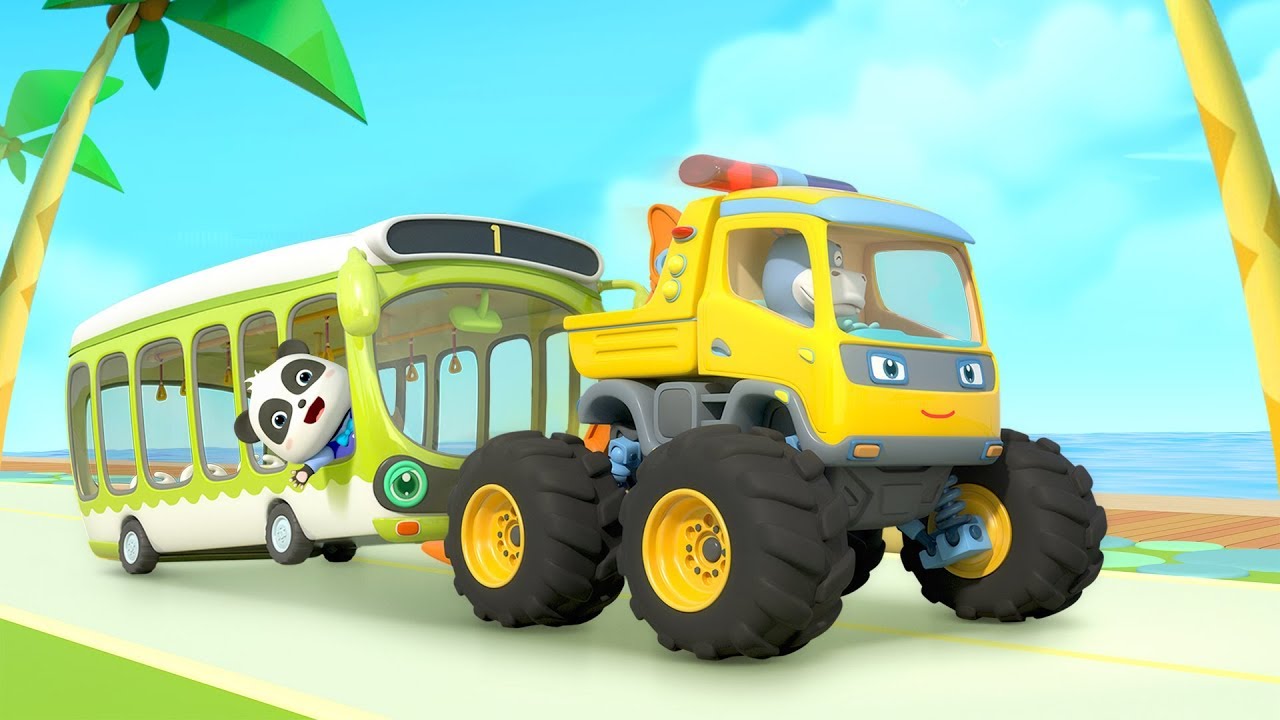 Xe bu&yacute;t vui nhộn | Xe cứu hộ |The Wheels On The Bus | Hoạt h&igrave;nh - Nhạc thiếu nhi hay nhất | BabyBus