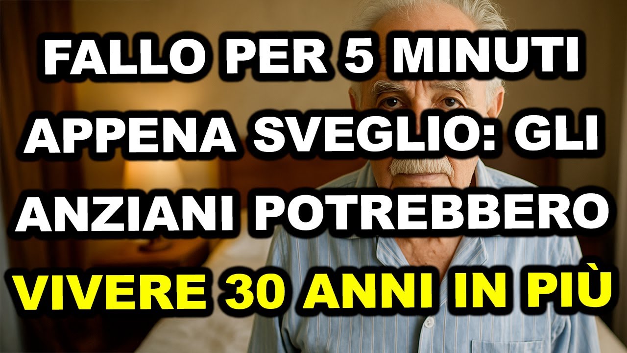 Dopo i 65 anni, prova a fare questo al mattino &ndash; potresti vivere altri 30 anni -Salute degli anziani