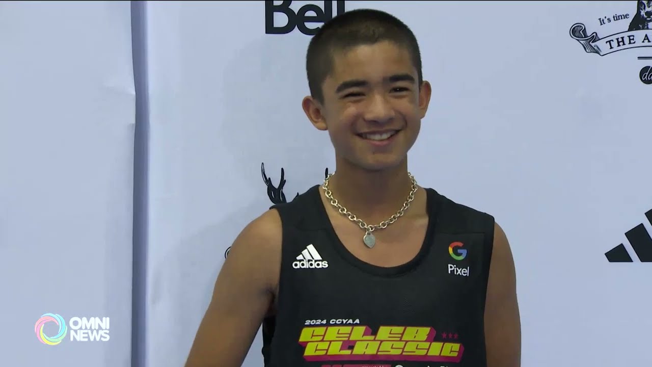 Filipino-Canadian actor Gordon Cormier sumali sa isang celebrity basketball game sa Toronto