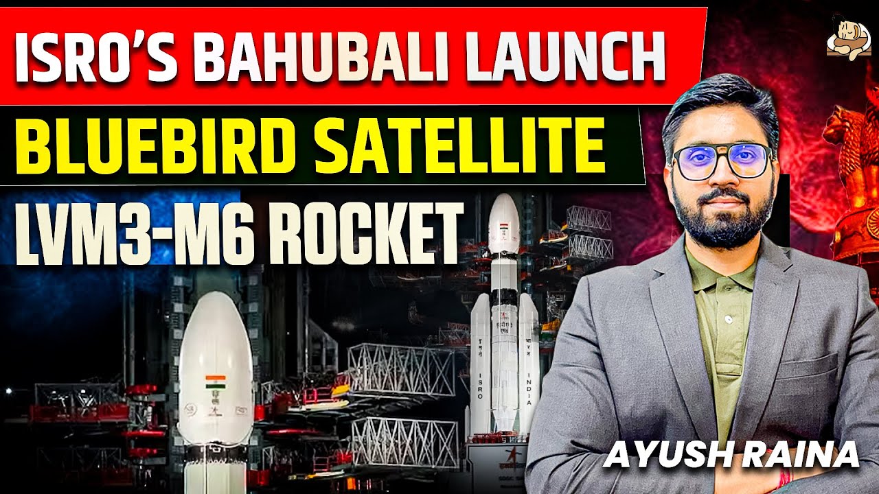 ISRO&rsquo;s Heaviest-Ever LVM3-M6 Launch: Bluebird Block 2 Satellite | UPSC Prelims 2026 Sci & Tech