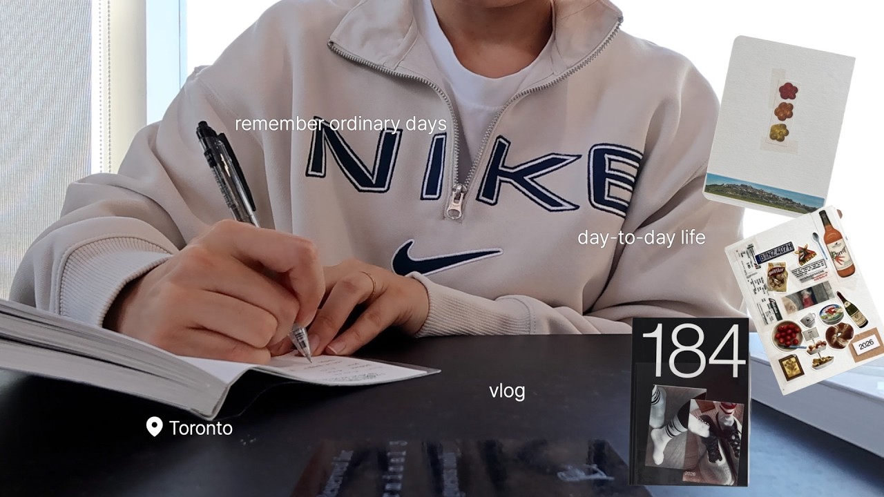 vlog. 기록이 일상이 되는 법 ✍️ 조금늦은 2026 저널링 (10년 일기, 러닝일지, 생각 이모저모)_토론토일상