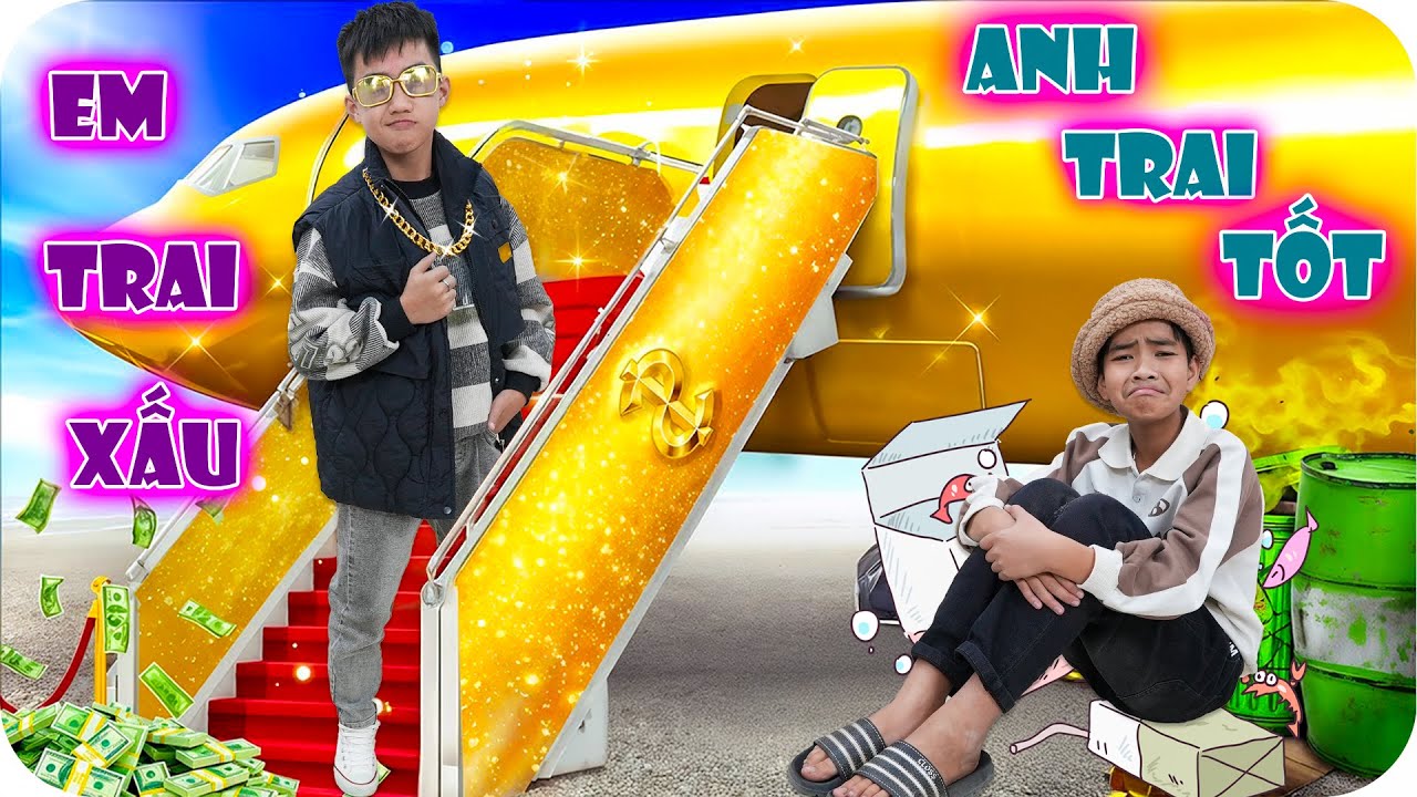 Anh Trai Tốt Bụng Vs Em Trai Xấu Tính | Min Min TV Minh Khoa