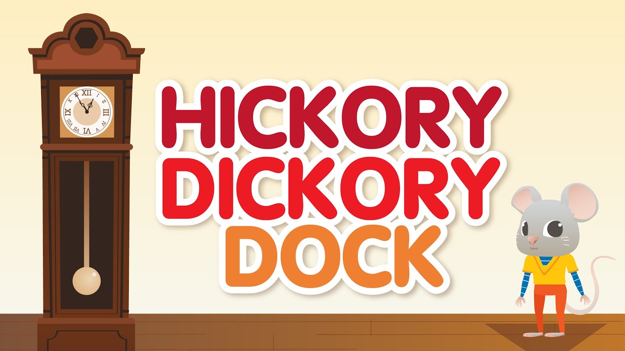 Hickory Dickory Dock &bull; Nursery Rhymes Song with Lyrics &bull; Animated Cartoon for Kids