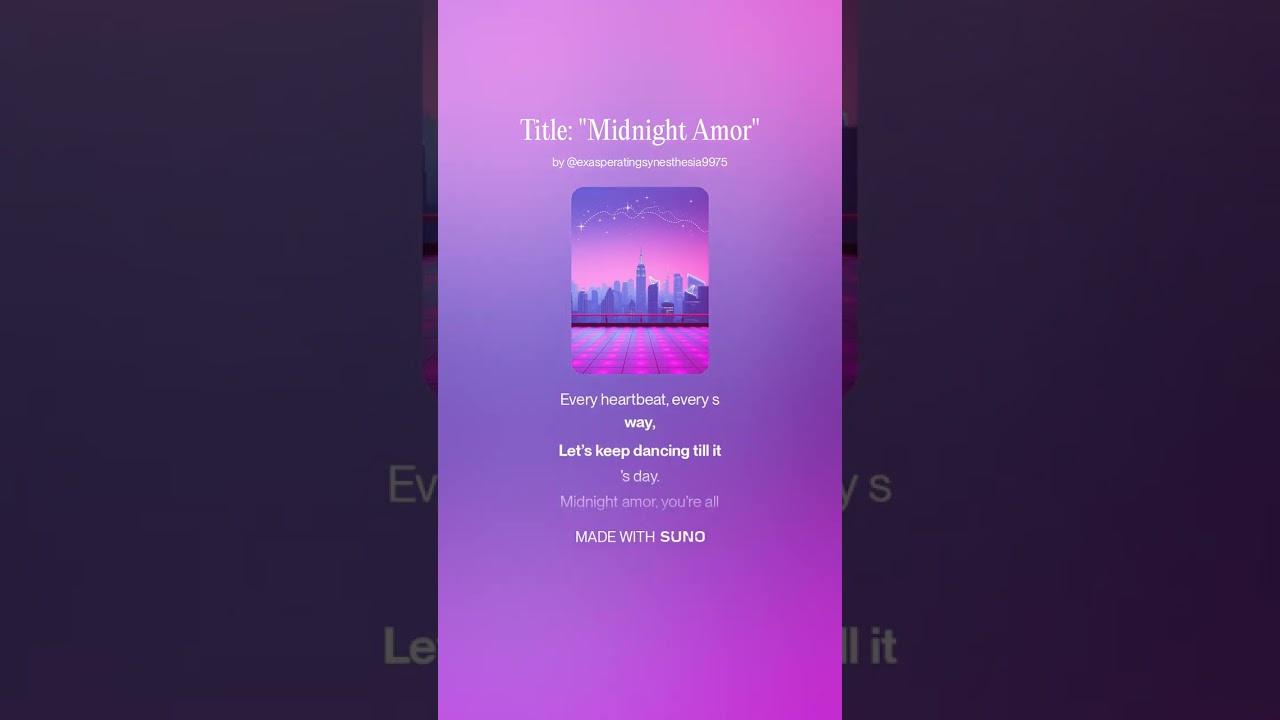 Title   Midnight Amor  1  #YouTubeShorts#SummerVibes#RomanticRhythm