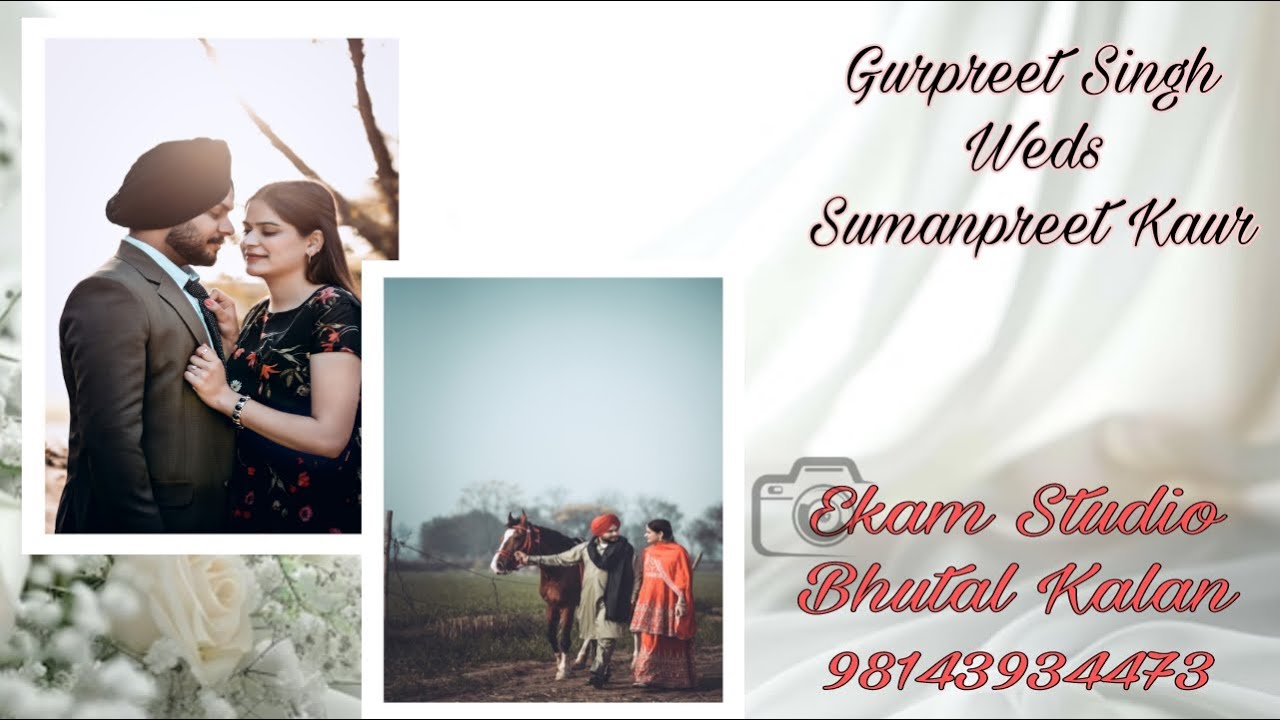 🔴 Live Wedding 🔴 Gurpreet Singh Weds Sumanpreet Kaur 📸 Ekam Studio Bhutal Kalan 9814393473