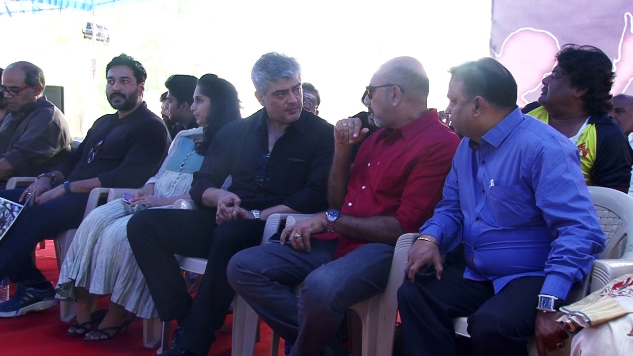 Actor Thala Ajith Kumar in Nadigar Sangam Silent Jallikattu Protest Part 10