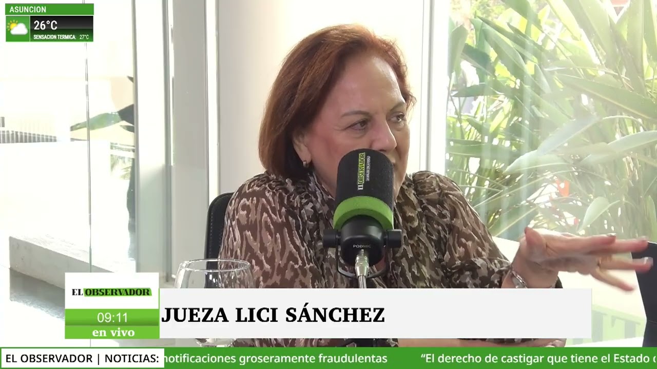 Nos acompaña en estudios la Dra. Lici Sánchez, jueza Especializada en Crimen Organizado 📻