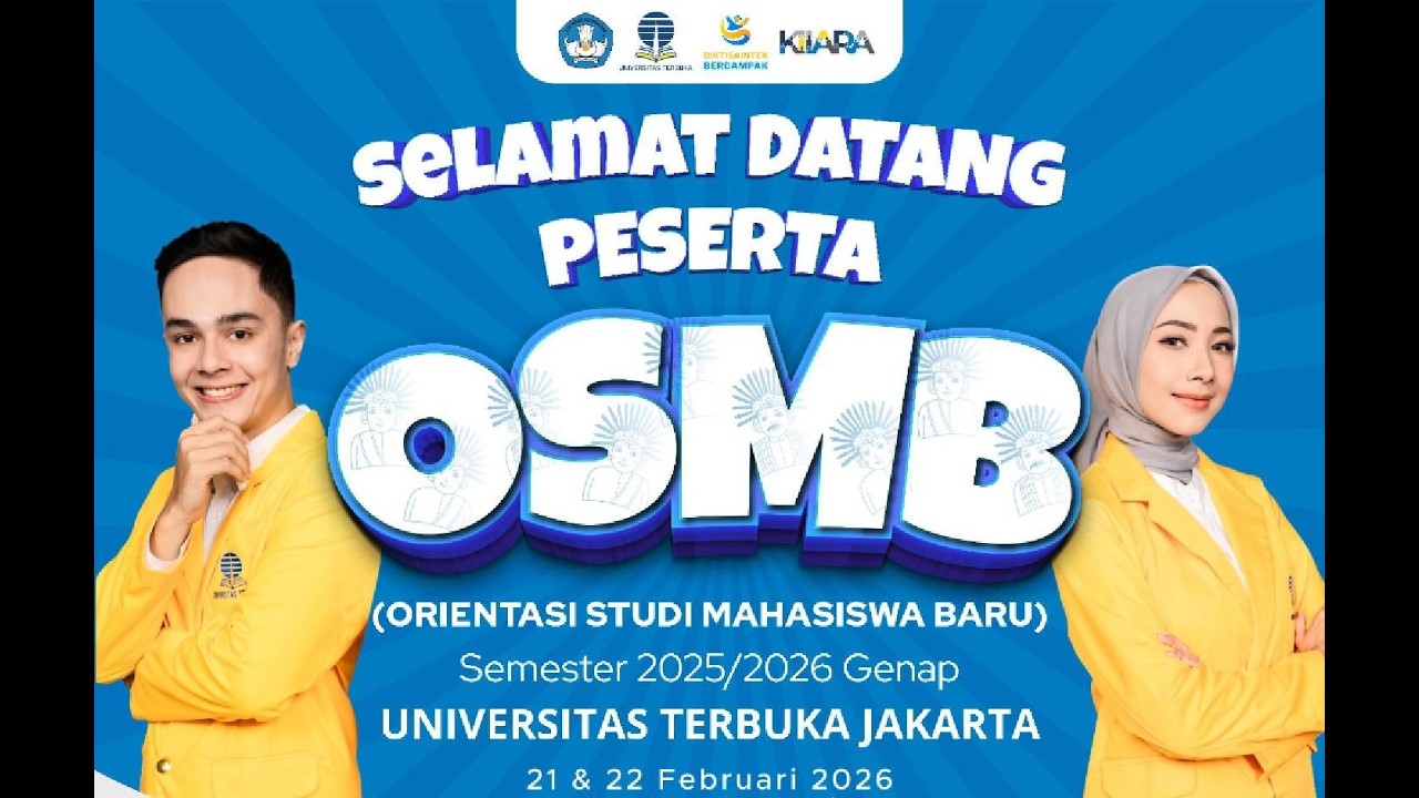 🔴(LIVE) Orientasi Studi Mahasiswa Baru (OSMB) UT Jakarta Semester 2025/2026 Genap (21 Februari 2026)