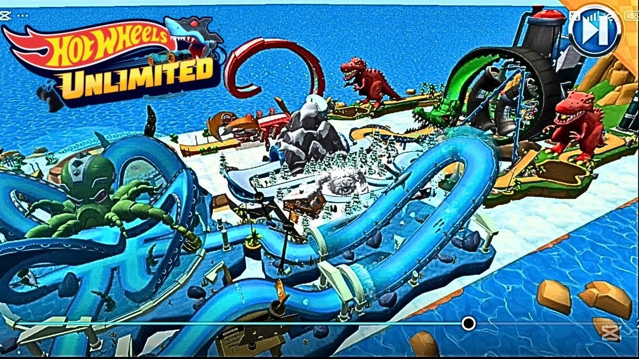Hot wheels unlimited run fun jump burn and race in my new track 