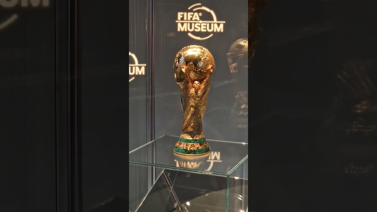 World Cup Trophy in Fifa Museum Zurich ⚽️ 🏆🇨🇭 #fifa #football #soccer #museum #shorts #shortvideos