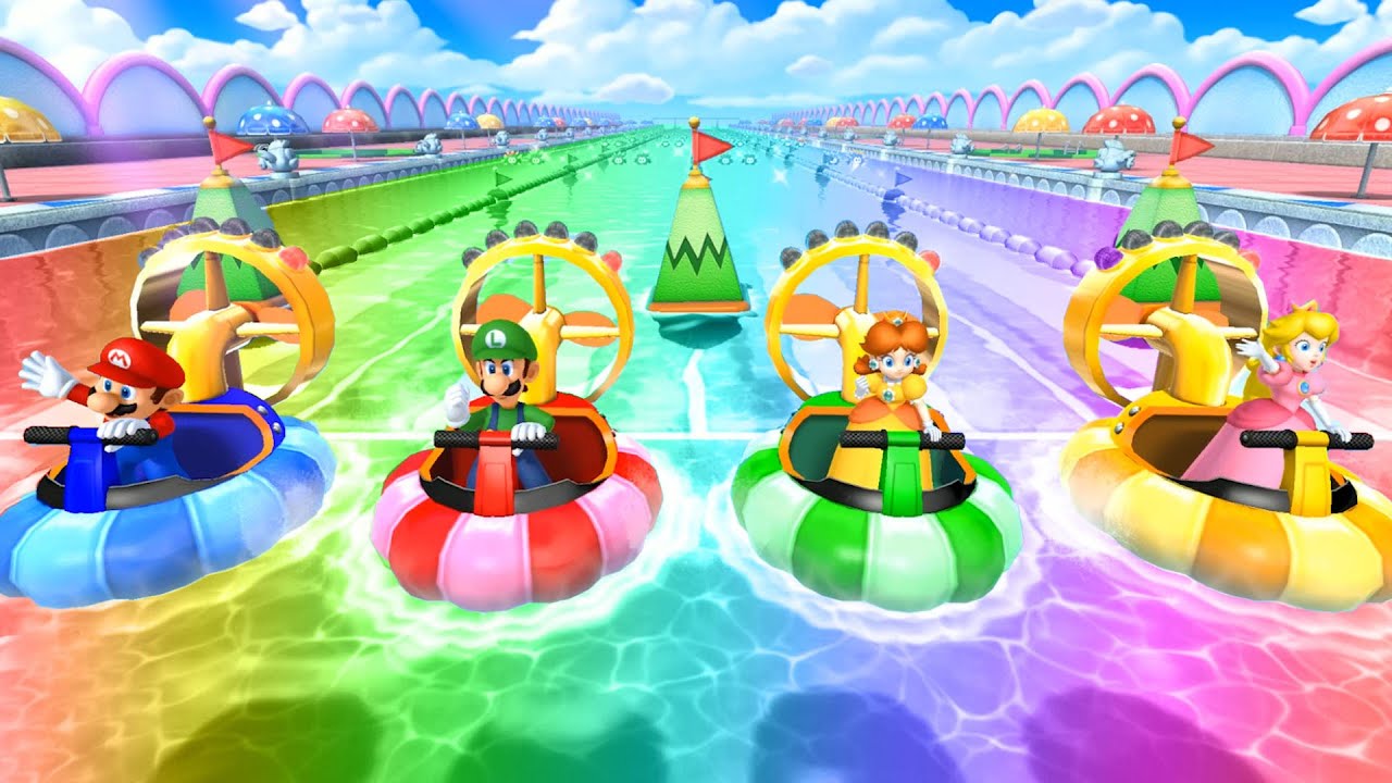 Mario Party 10 - Minigames - Mario vs Wario vs Luigi vs Peach ( Very Hard CPU )