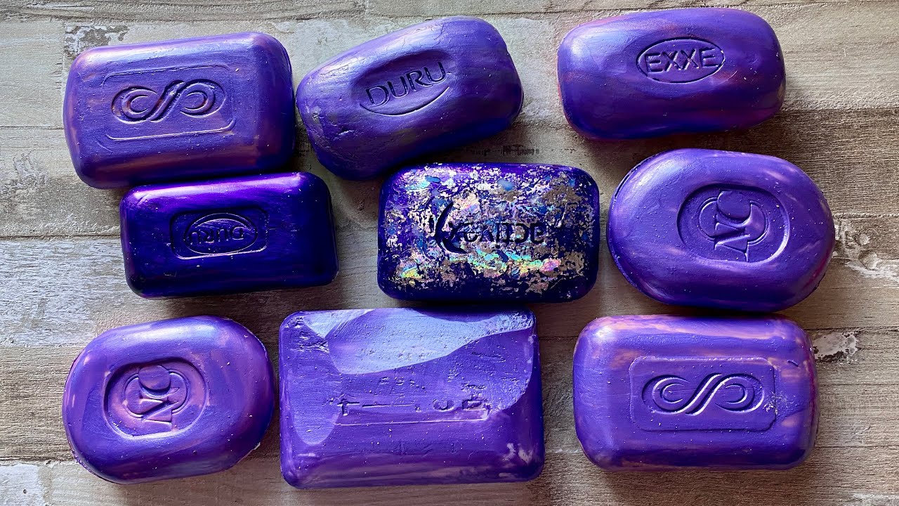 ASMR SOAP| Cutting colored soaр | Soap Carving| Резка крашенного мыла