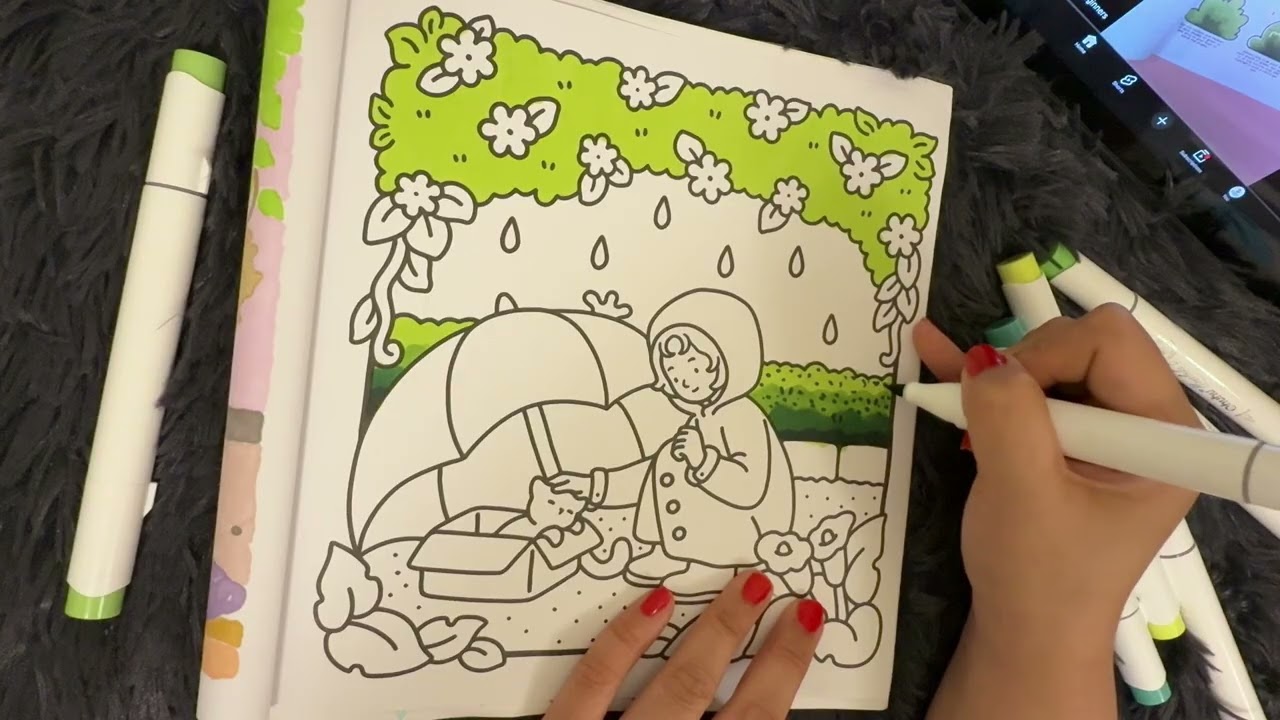 Girl Moments/Coloring Book 🎀 Soft & Aesthetic Coloring Therapy