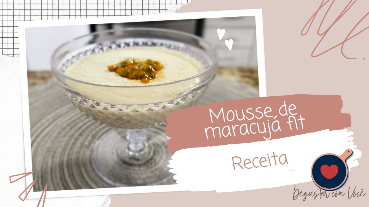 MOUSSE DE MARACUJÁ FIT | Apenas 3 ingredientes!