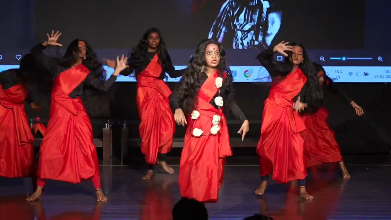 Sree Manjunath High School, Magadi Road, B-23 School Day Dance 2026 10 A girls Kalpana Song