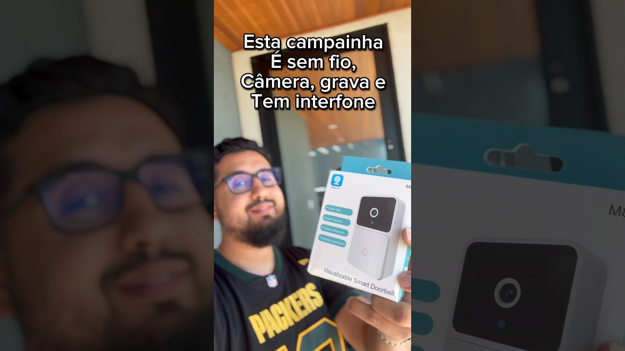 Campainha sem fio com câmera wifi