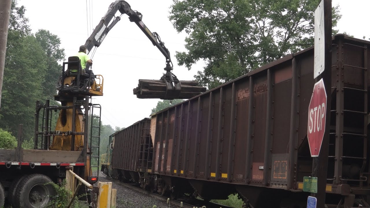 Reading and Northern Port Clinton Work Train: Clearing the Right of Way