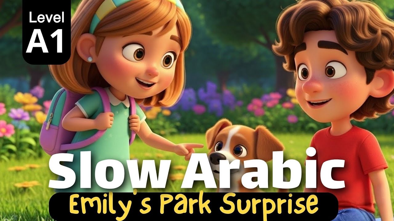 Learn Arabic with English Subtitles (level A1)&ndash; Arabic Story for Beginners | Emily at the Park