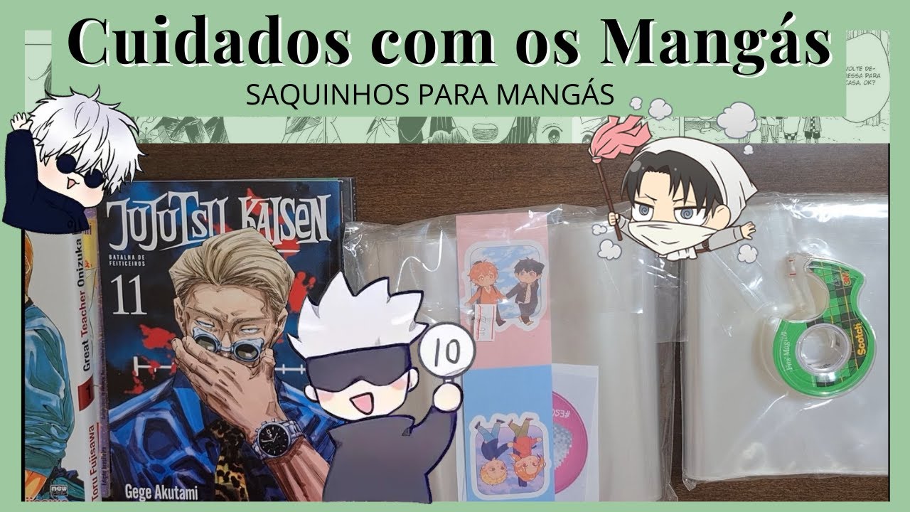 Dicas de como conservar seus mangás - Saquinhos de polipropileno do Capitão Onigiri