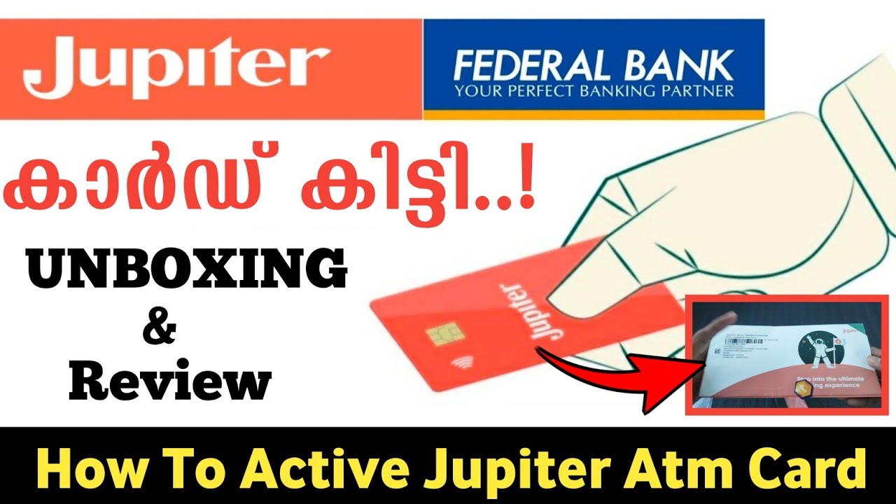 Jupiter Bank Debit Card Unboxing In Malayalalam 2022 || Jupiter Bank Account Atm Card Unboxing 2022