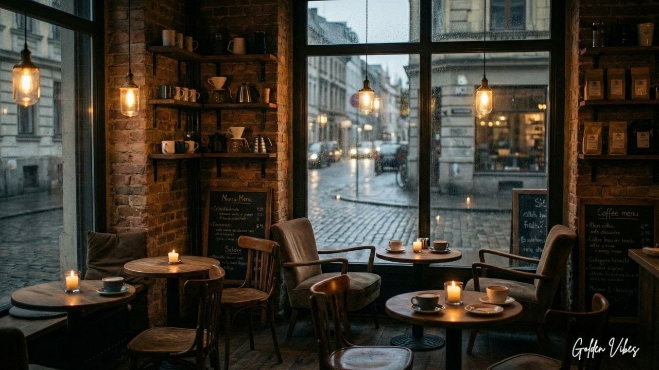 (LIVE) Rainy Day Jazz Café 🌧️ | Cozy Jazz for Studying & Reading 🎷