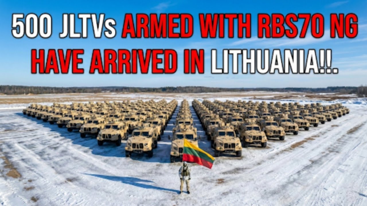 В Литву прибыло 500 самолетов JLTV, вооруженных ракетами RBS70 NG!!