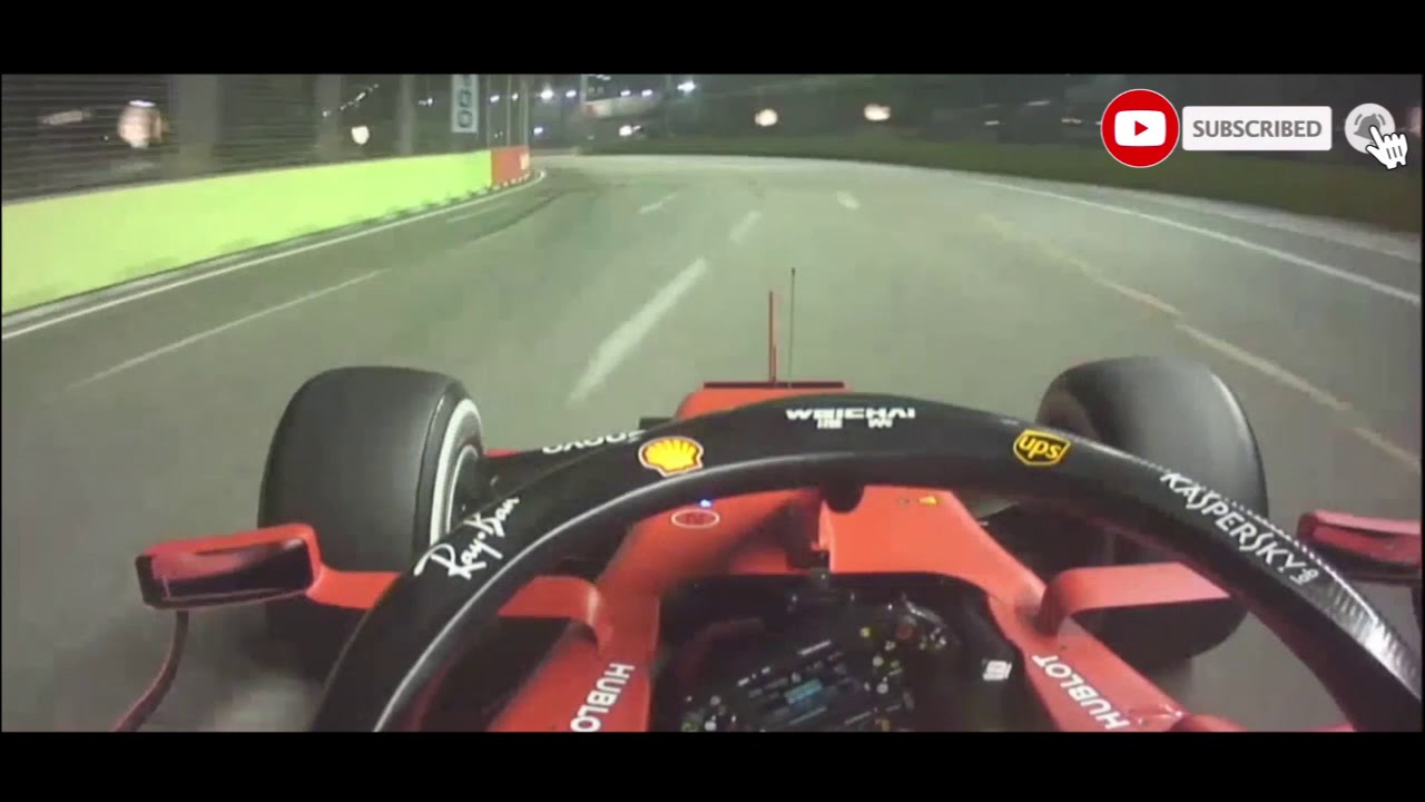 Onboard F1 2019 Vettel Undercut Charles Lecrerc Singapore Grand Prix