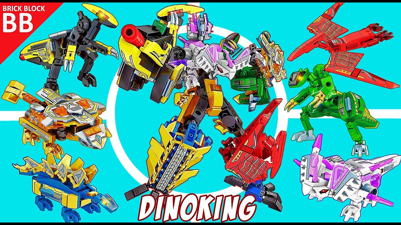 LEGO Combiner Dinoking ⚡️ Unboxing Speed Build How to make a Robot Transformers 6in1 Sembo 103145