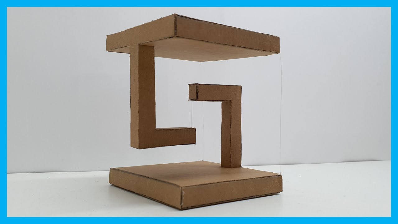How to make an Anti gravity structure out of cardboard - Trensegrity structure