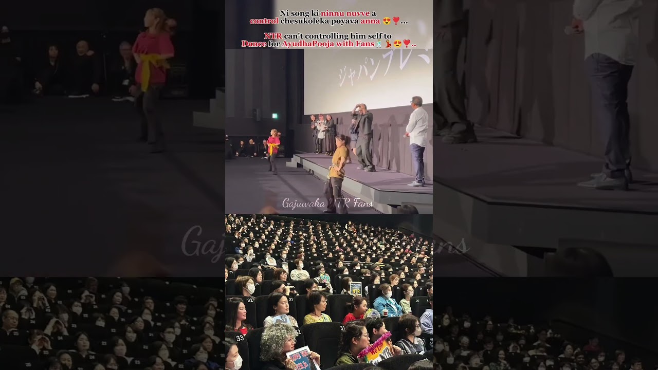 Jr NTR dance with Japan fans for Ayudha Pooja song #jrntr #devara #japan