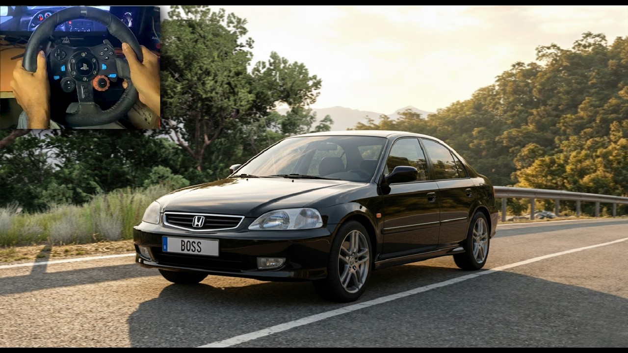 2000 Honda Civic Vi RS | Realistic drive gameplay | Logitech G29 | Boss POV