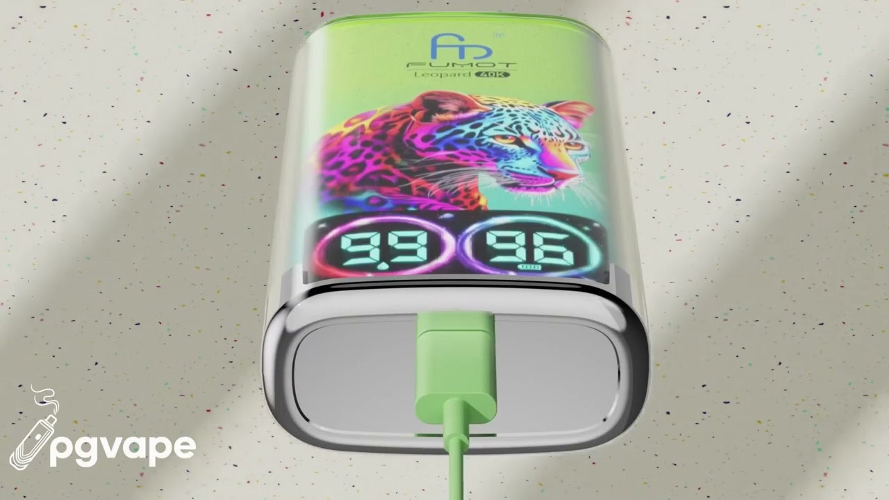 Fumot Leopard 40K Puffs Disposable Vape | Rgb Light Digital Display | Vape Factory Direct pgvape